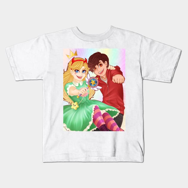 Star Loves Marco! Kids T-Shirt by KeiIvory